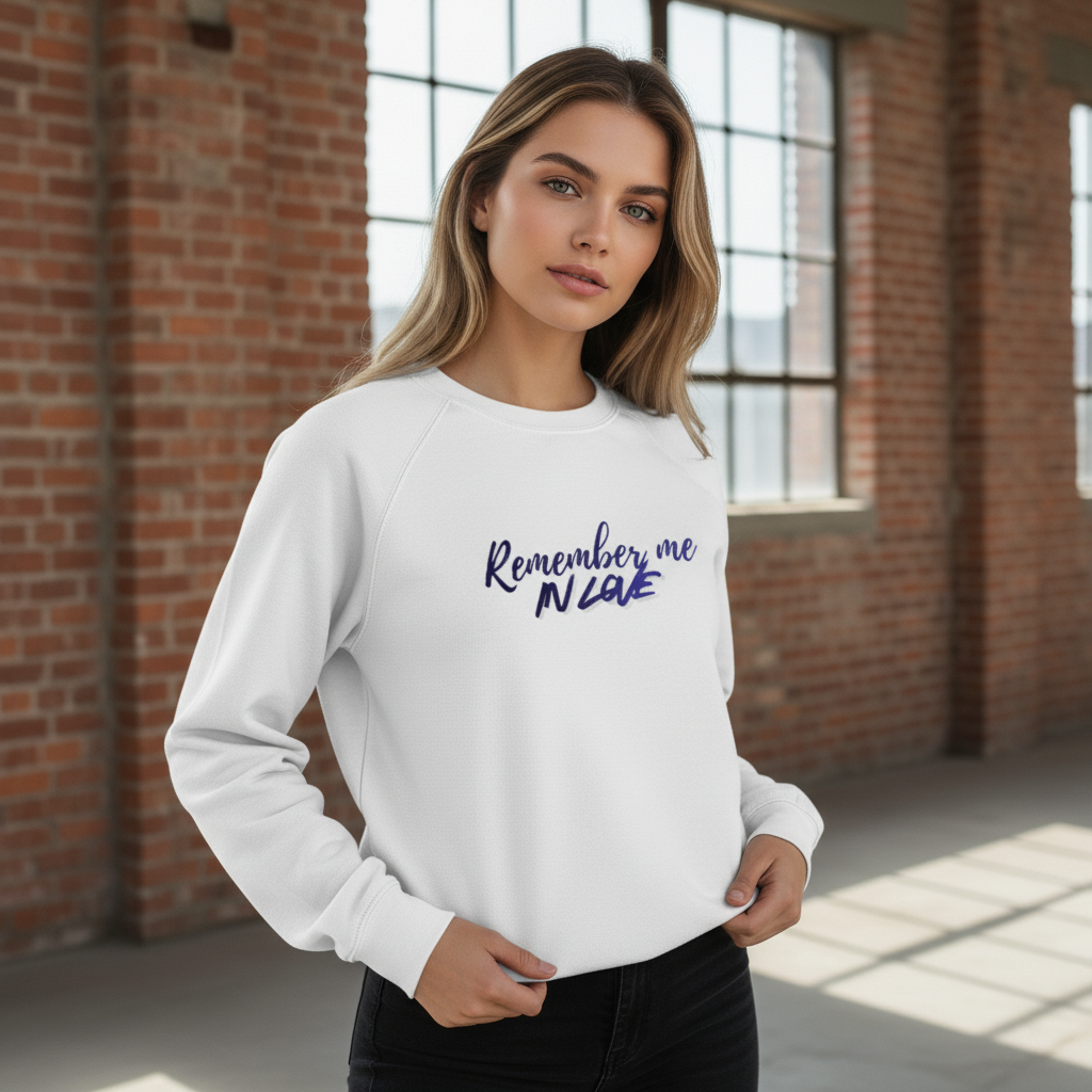 Sweatshirt Gildan Softstyle™ midweight fleece . Remember Me In Love Blue