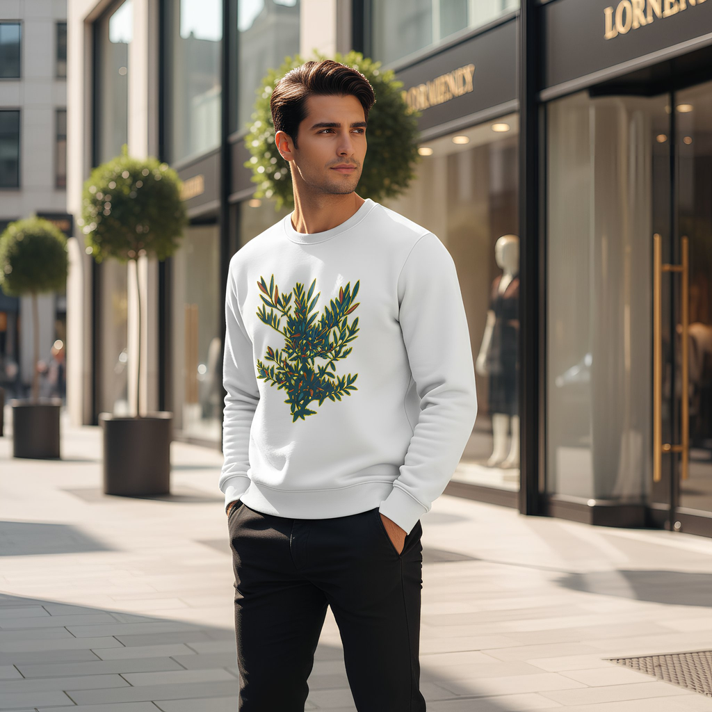 Sweatshirt Olive  Branch Collection Street Style
