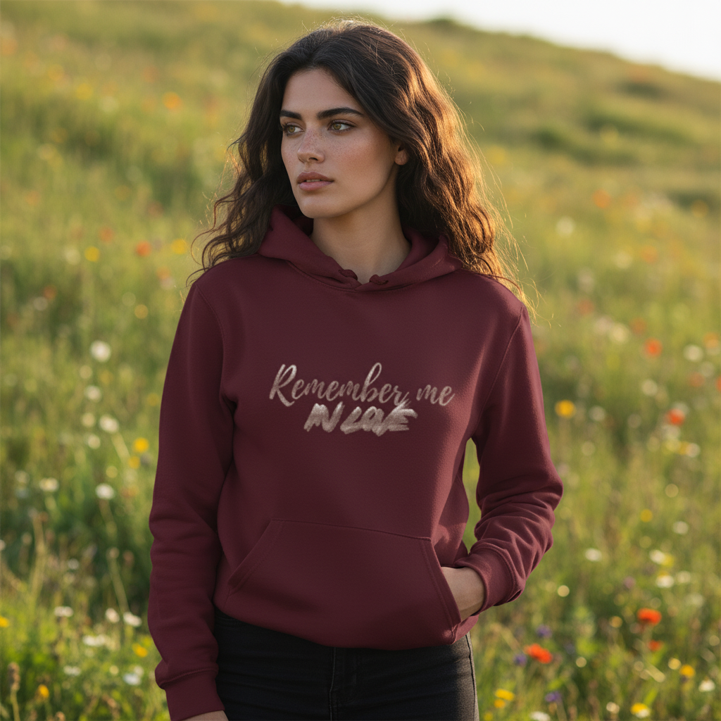 Hoodie  Girlie Remember Me in Love Gold